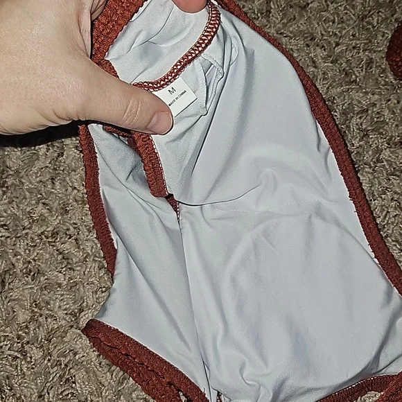 Ribbed Bikini Set One Shoulder Top - Picture 8 of 8